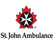A logo of st. John ambulance