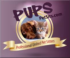 A logo for the professional united pet sitters.